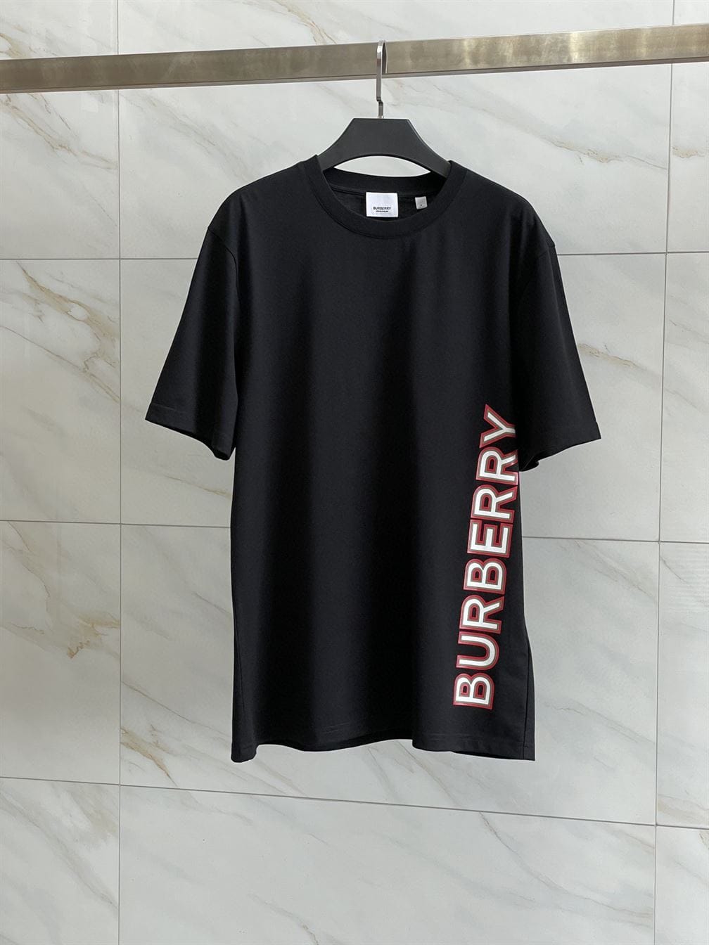 BURBERRY LOGO PRINT COTTON T-SHIRT – BRS032