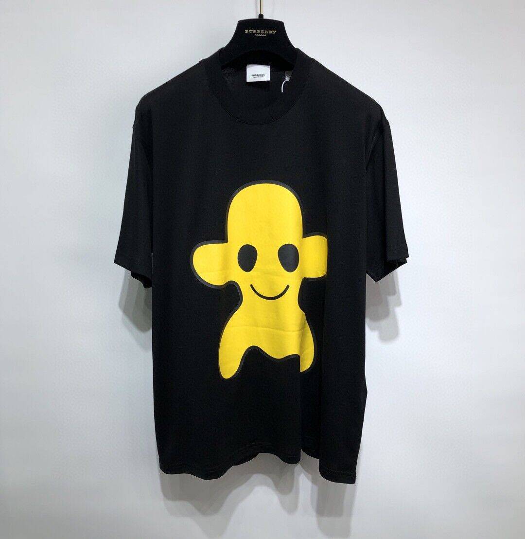 BURBERRY MONSTER GRAPHIC PRINT COTTON OVERSIZED T-SHIRT – BRS014