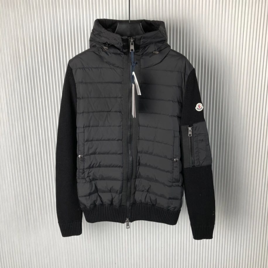 MONCLER Maglione Tricot Hooded Down Knit Jacket Coat – MC141