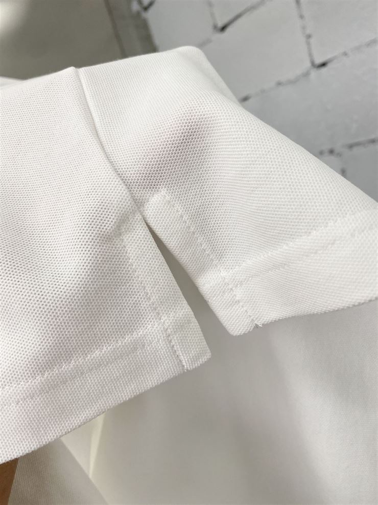 CHRISTIAN DIOR ATELIER’ POLO SHIRT WHITE COTTON PIQUÉ – DOT019