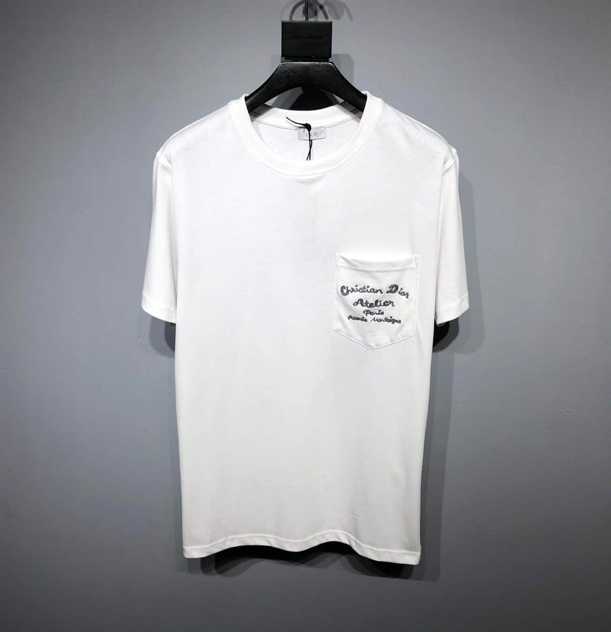 CHRISTIAN DIOR ATELIER’ T-SHIRT RELAXED FIT WHITE COTTON JERSEY – DOT023