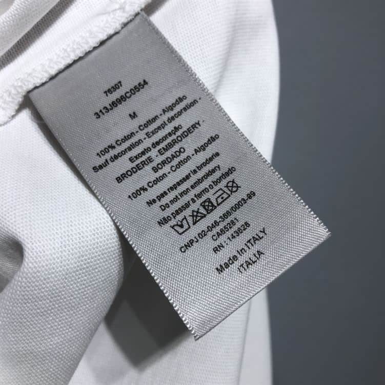 CHRISTIAN DIOR ATELIER’ T-SHIRT RELAXED FIT WHITE COTTON JERSEY – DOT023