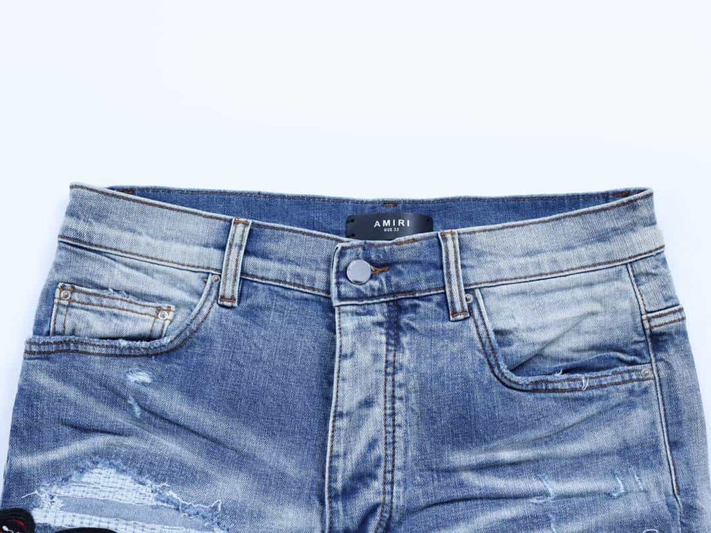 Amiri Red Snake Archival Rip Jeans – AMIJ047
