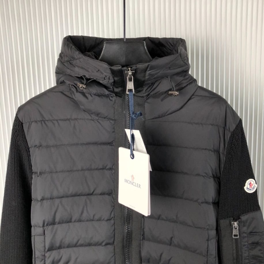 MONCLER Maglione Tricot Hooded Down Knit Jacket Coat – MC141
