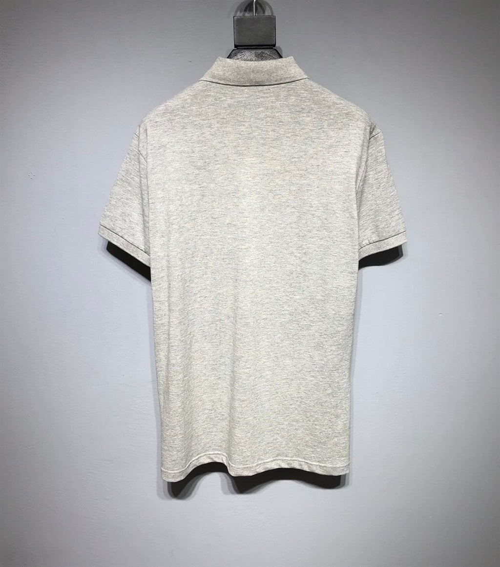 DIOR CD ICON POLO SHIRT GRAY COTTON PIQUÉ – DOT024