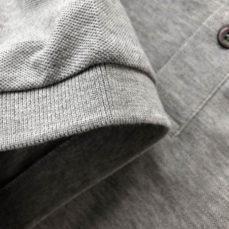 DIOR CD ICON POLO SHIRT GRAY COTTON PIQUÉ – DOT024