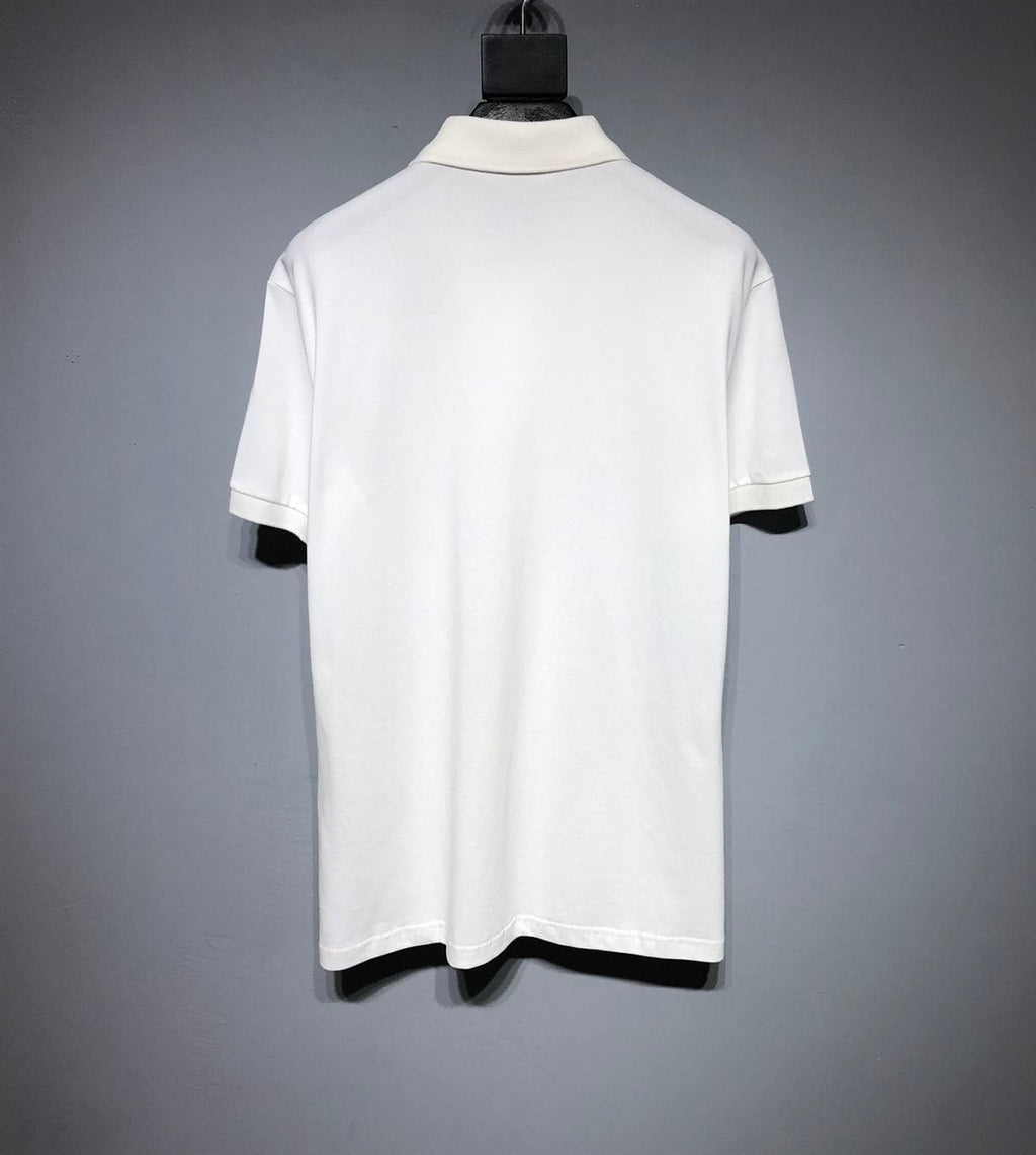 DIOR CD ICON POLO SHIRT WHITE COTTON PIQUÉ – DOT025
