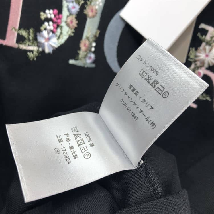 DIOR FLOWER LOGO T-SHIRT – DOT004