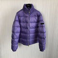 DIOR OBLIQUE DOWN JACKET PURPLE NYLON JACQUARD – DRC007
