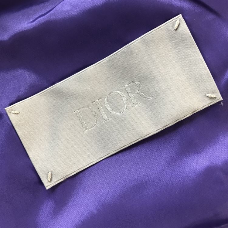 DIOR OBLIQUE DOWN JACKET PURPLE NYLON JACQUARD – DRC007