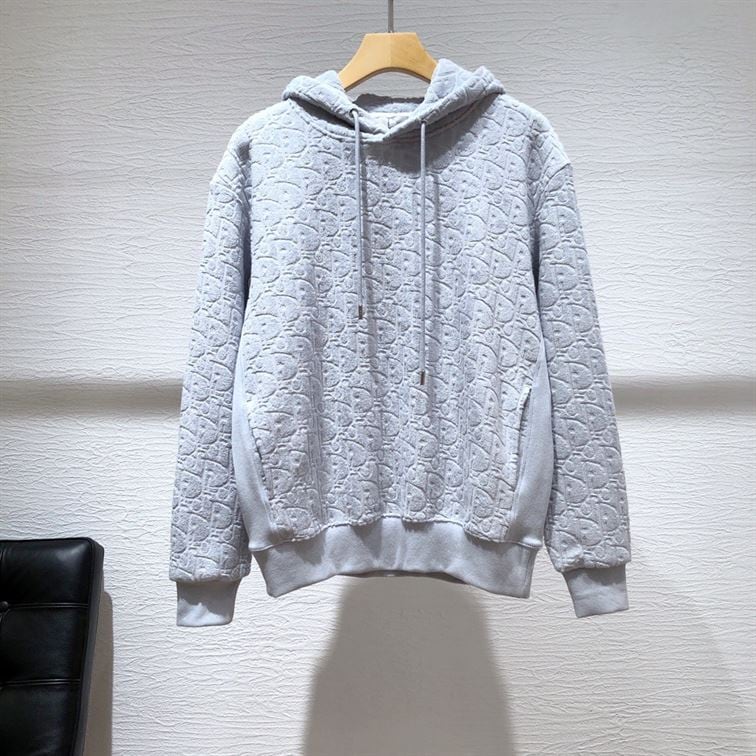 DIOR OBLIQUE HOODED SWEATSHIRT RELAXED FIT – DOS020