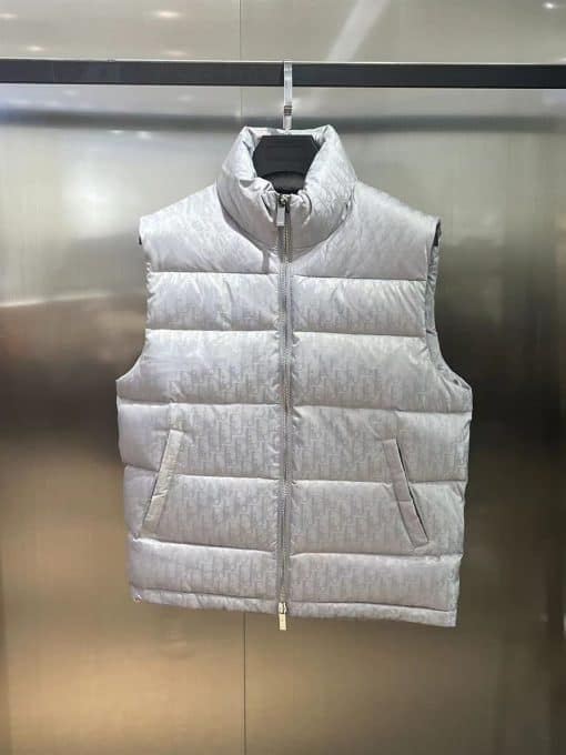 DIOR OBLIQUE SLEEVELESS DOWN JACKET – DRC015