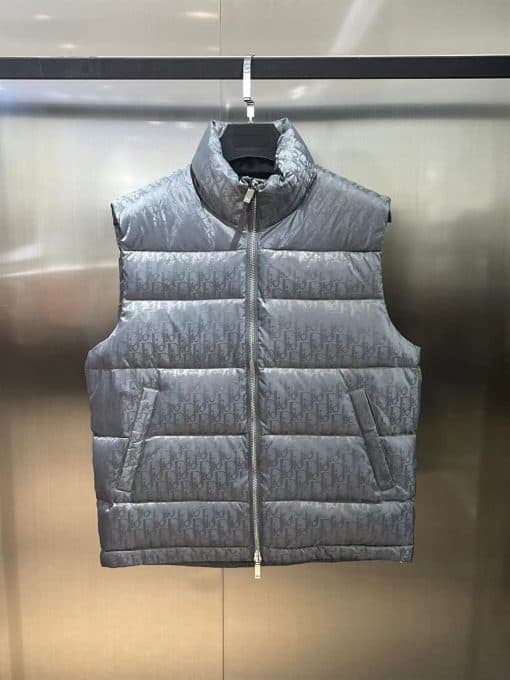 DIOR OBLIQUE SLEEVELESS DOWN JACKET – DRC016