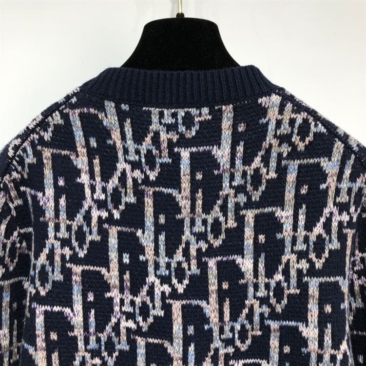 DIOR OBLIQUE SWEATER NAVY BLUE – DOS007