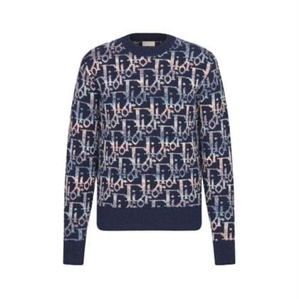 DIOR OBLIQUE SWEATER NAVY BLUE – DOS007