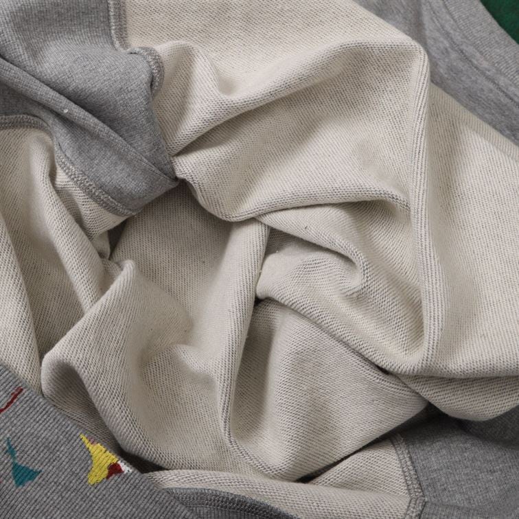 DIOR OVERSIZED SWEATSHIRT WHITE COTTON FLEECE WITH PAINT PRINT – DOS014