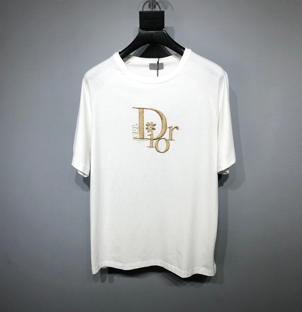 DIOR RELAXED-FIT DIOR BY ERL T-SHIRT WHITE SLUB COTTON JERSEY – DOT021