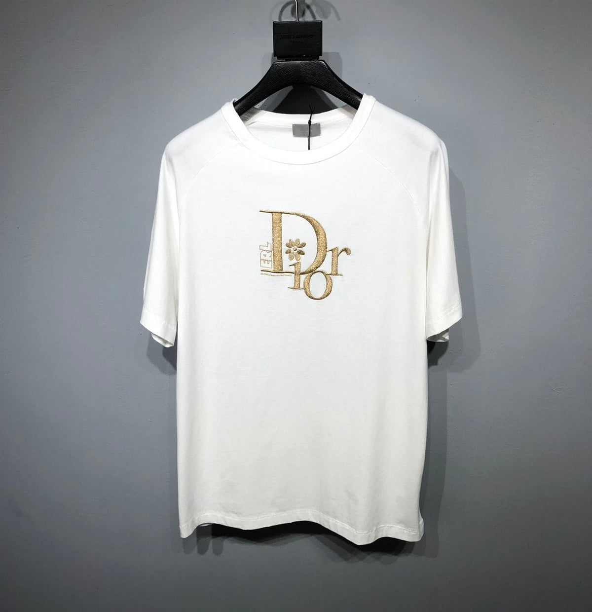 DIOR RELAXED-FIT DIOR BY ERL T-SHIRT WHITE SLUB COTTON JERSEY – DOT021