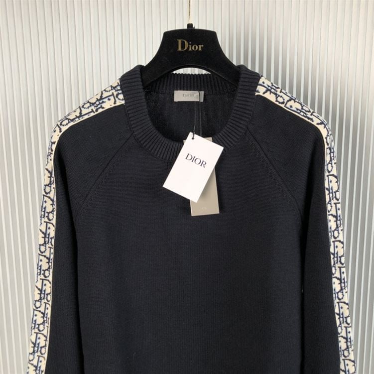 DIOR SWEATER WITH DIOR OBLIQUE INSERTS – DOS018