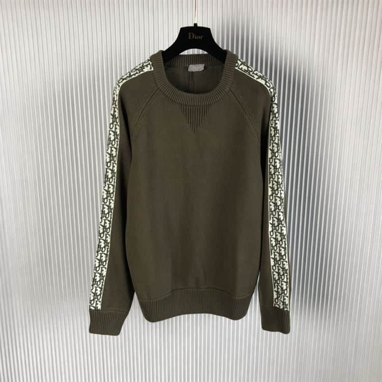 DIOR SWEATER WITH DIOR OBLIQUE INSERTS – DOS019