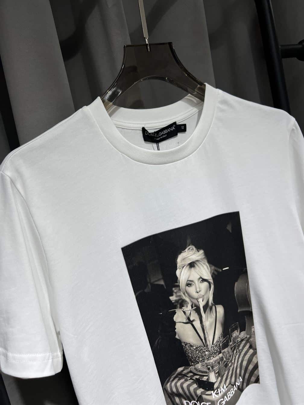 DOLCE & GABBANA CIAO KIM PASTA-PRINT T-SHIRT – DT012