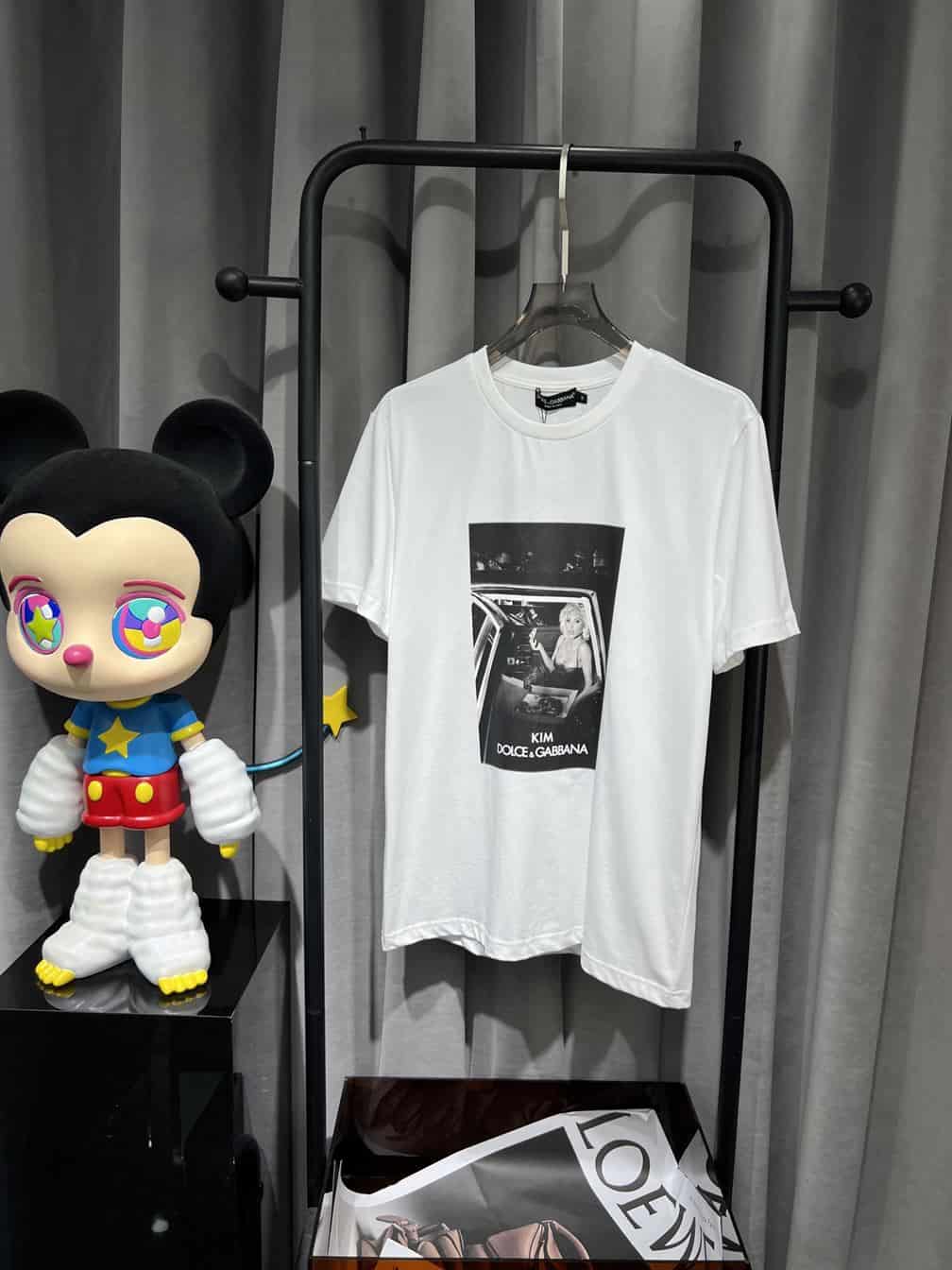 DOLCE & GABBANA CIAO KIM PIZZA-PRINT T-SHIRT – DT014
