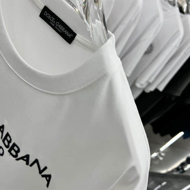 DOLCE & GABBANA COTTON T-SHIRT WITH DG EMBROIDERY – DT002
