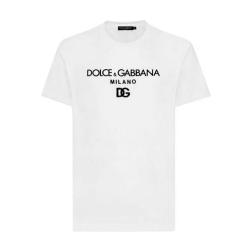 DOLCE & GABBANA COTTON T-SHIRT WITH DG EMBROIDERY – DT002