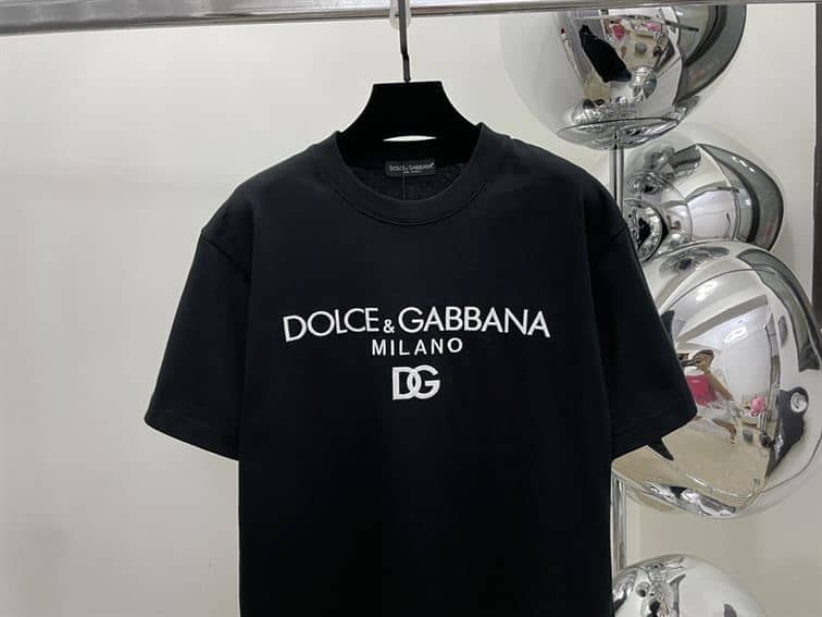 DOLCE &GABBANA COTTON T-SHIRT WITH DG EMBROIDERY – DT009