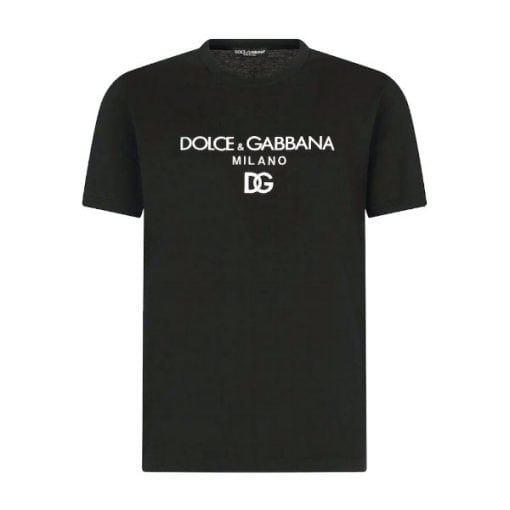 DOLCE &GABBANA COTTON T-SHIRT WITH DG EMBROIDERY – DT009