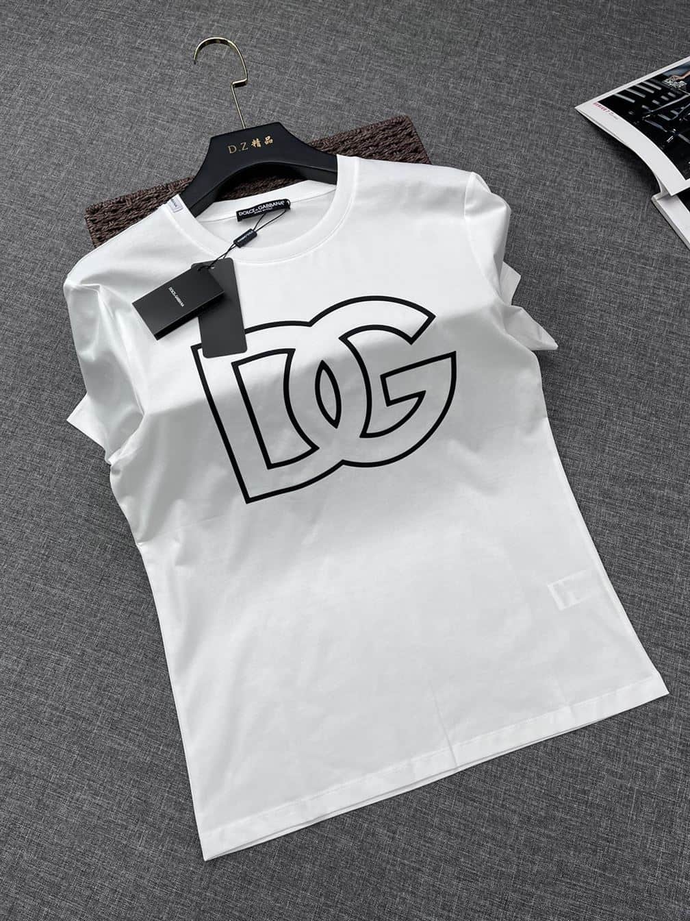 DOLCE & GABBANA COTTON T-SHIRT WITH DG PATCH – DT010