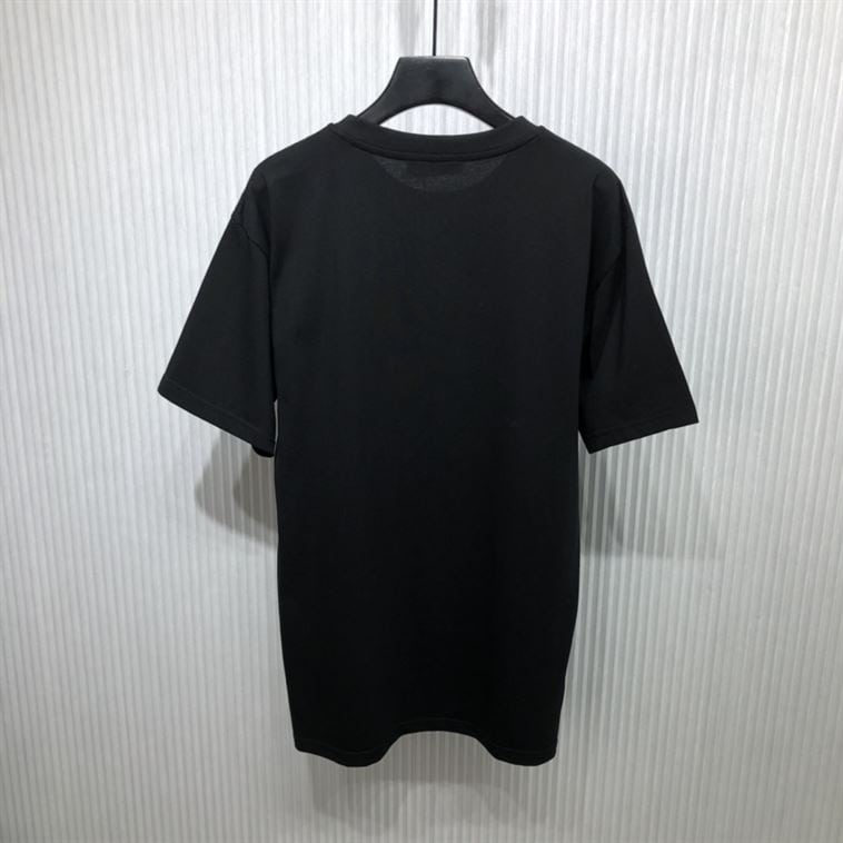 DOLCE &GABBANA COTTON T-SHIRT WITH METALLIC DG LOGO – DT015