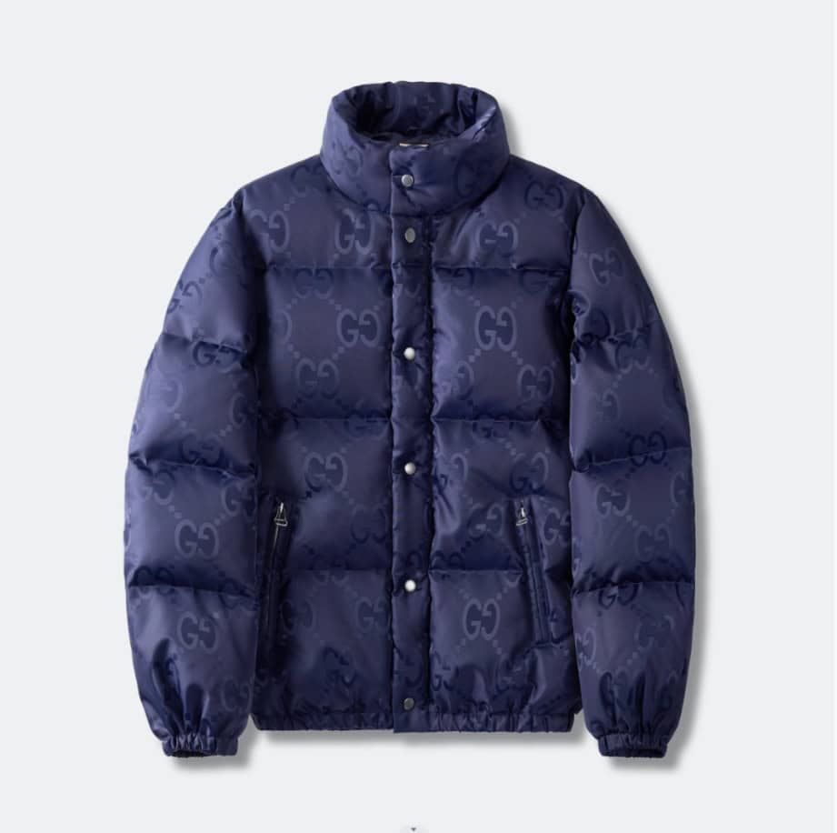 GUCCI Jumbo Canvas Down Blue Jacket – GCJ051