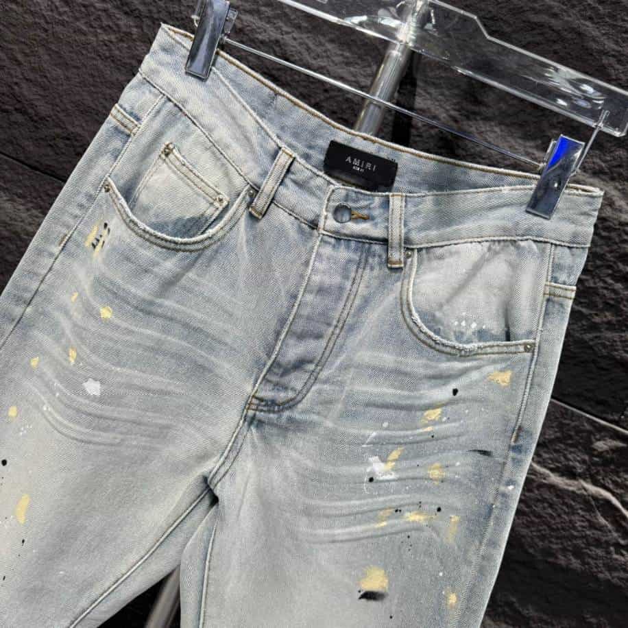 Amiri Men Painter Straight-leg Blue Jeans – AMIJ014