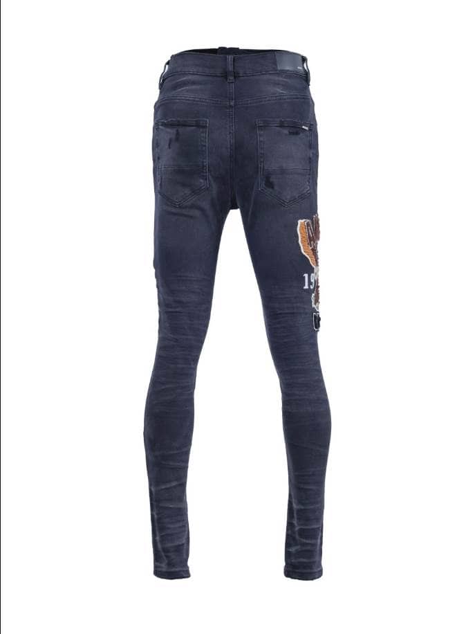 Amiri Logo-Embroidered Skinny Black Jeans – AMIJ049