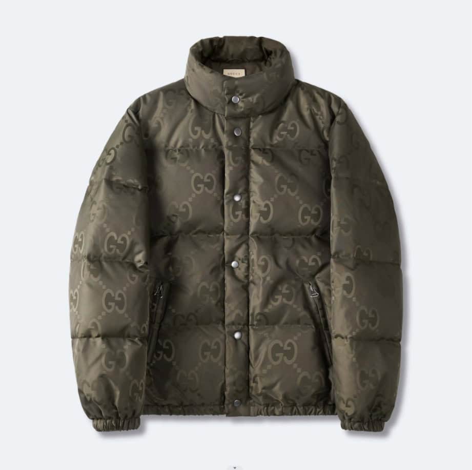 GUCCI Jumbo Canvas Down Green Jacket – GCJ050