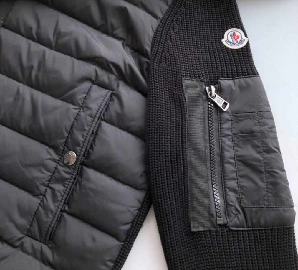 MONCLER Maglione Tricot Hooded Down Knit Jacket Coat – MC141