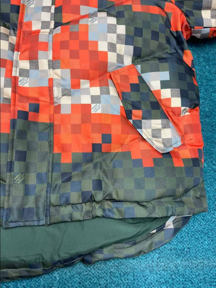 Louis Vuitton Damoflage Khaki Orange Coat – LVC049