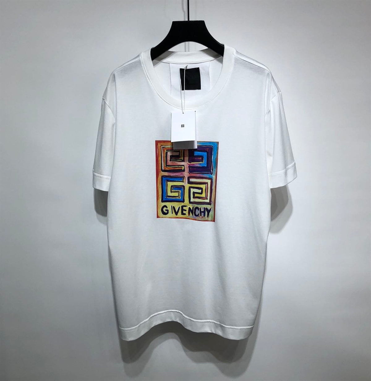GIVENCHY SLIM FIT T-SHIRT IN JERSEY WITH 4G SUN PRINT IN WHITE – GTS006