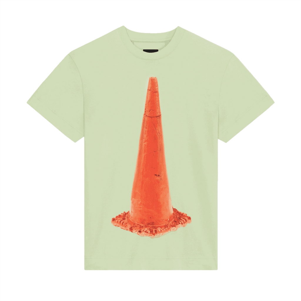 GIVENCHY SLIM FIT T-SHIRT IN JERSEY WITH CERAMIC PRINT IN LIGHT GREEN – GTS004