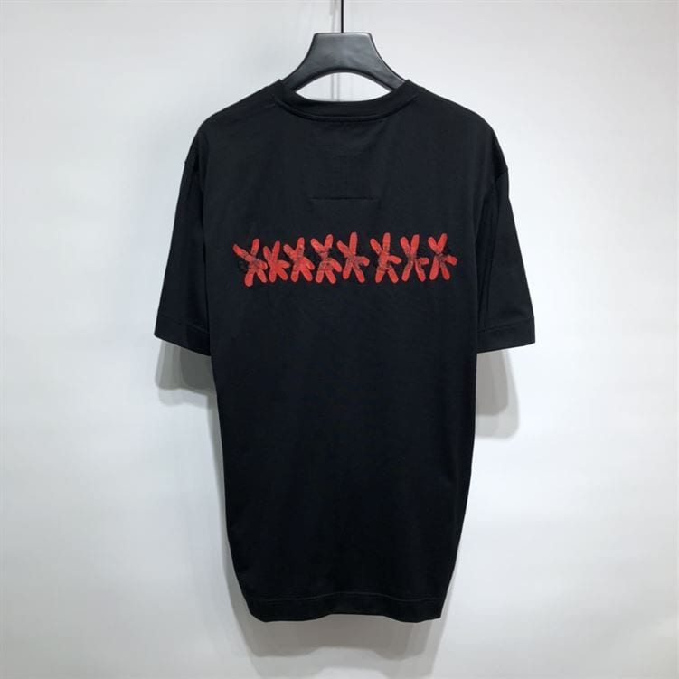 GIVENCHY SLIM FIT T-SHIRT IN JERSEY WITH TAG EFFECT PRINT – GTS002
