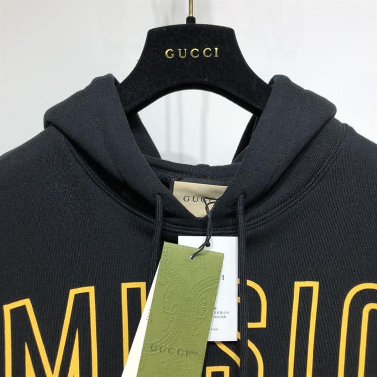 GUCCI 100 COTTON SWEATSHIRT IN BLACK – GCK013