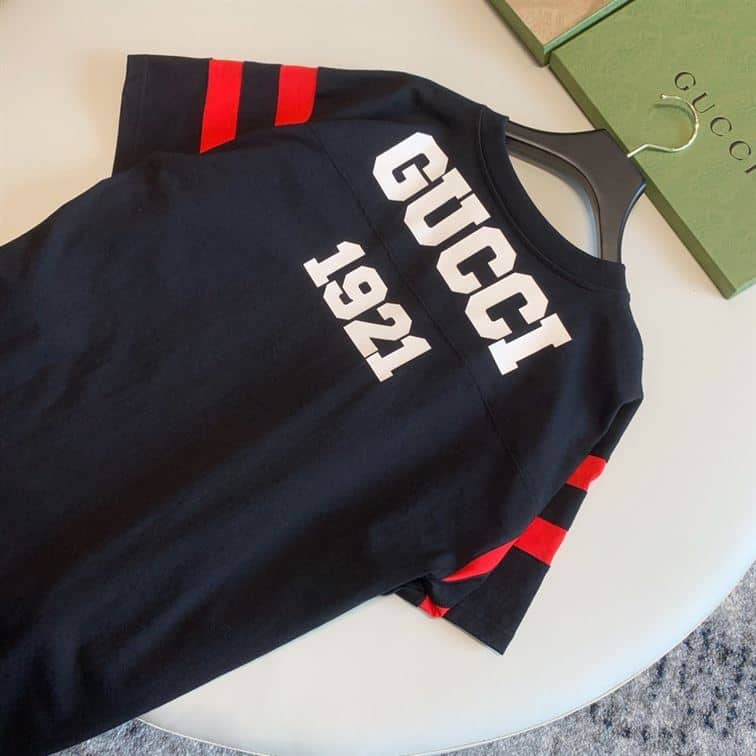 GUCCI 100 COTTON T-SHIRT IN BLACK – GGS033