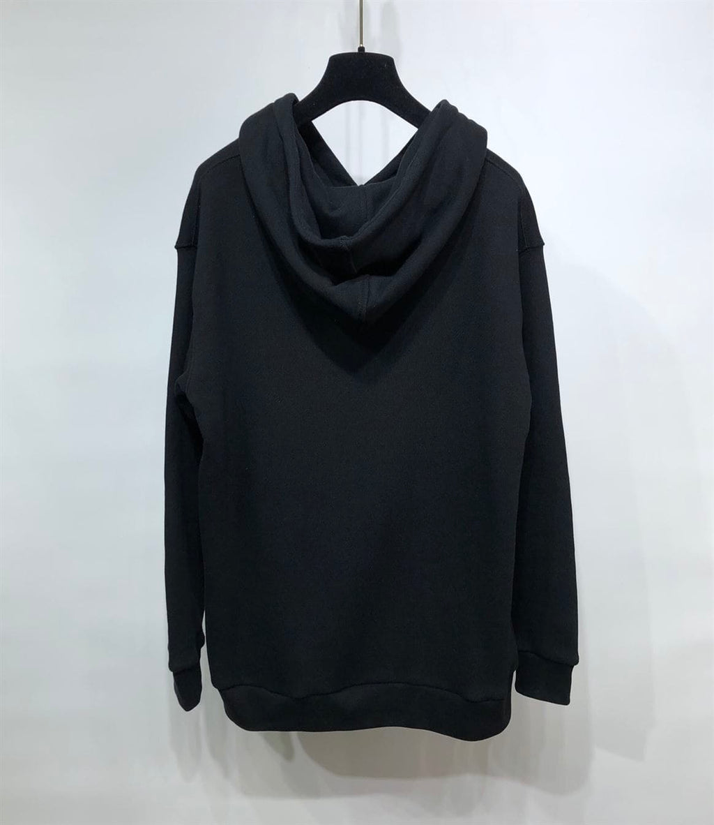 GUCCI BLACK VINTAGE LOGO COTTON SWEATSHIRT HOODED – GCK006