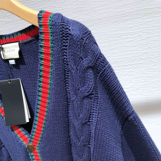 GUCCI CABLE KNIT CARDIGAN – GCK028