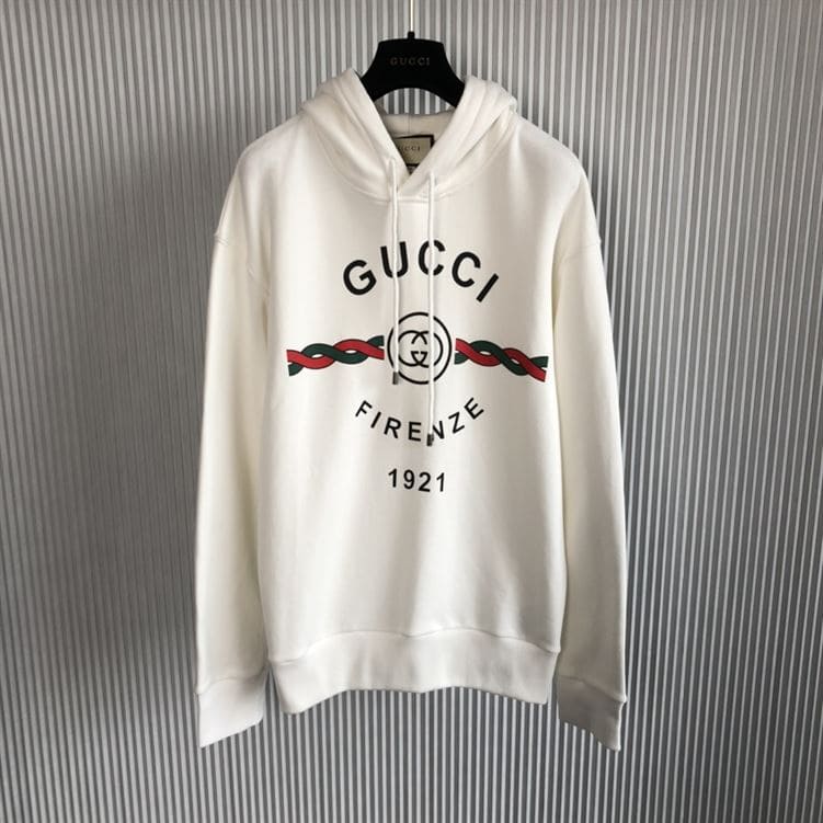GUCCI COTTON ‘GUCCI FIRENZE 1921’ HOODED SWEATSHIRT – GCK009