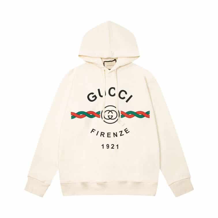 GUCCI COTTON ‘GUCCI FIRENZE 1921’ HOODED SWEATSHIRT – GCK009