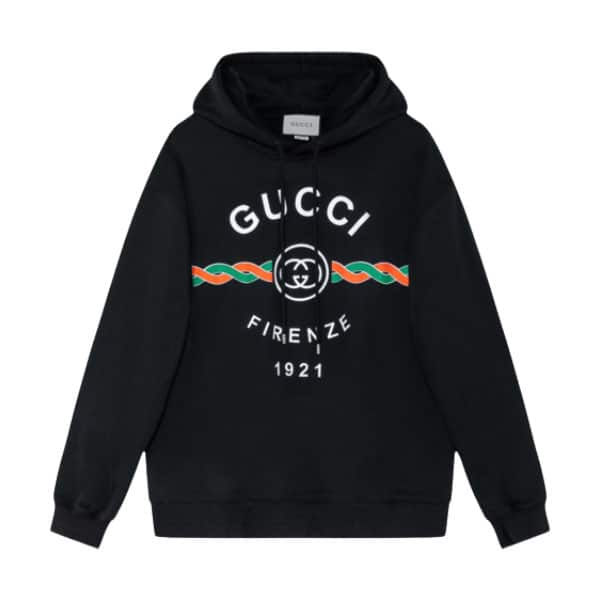GUCCI COTTON ‘GUCCI FIRENZE 1921’ HOODED SWEATSHIRT – GCK050