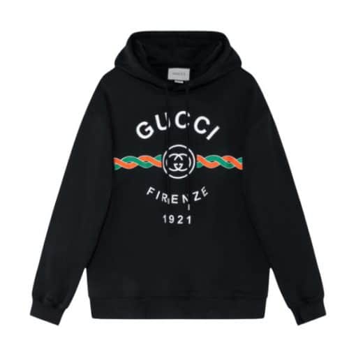 GUCCI COTTON ‘GUCCI FIRENZE 1921’ HOODED SWEATSHIRT – GCK050