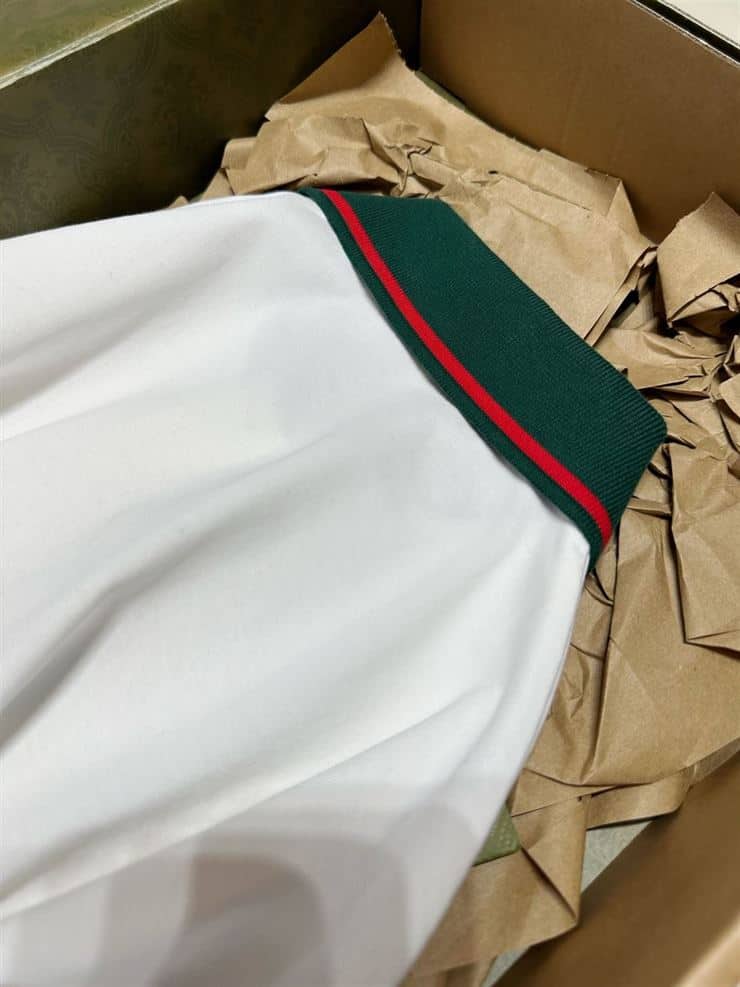 GUCCI COTTON JERSEY POLO WITH WEB – GGS029